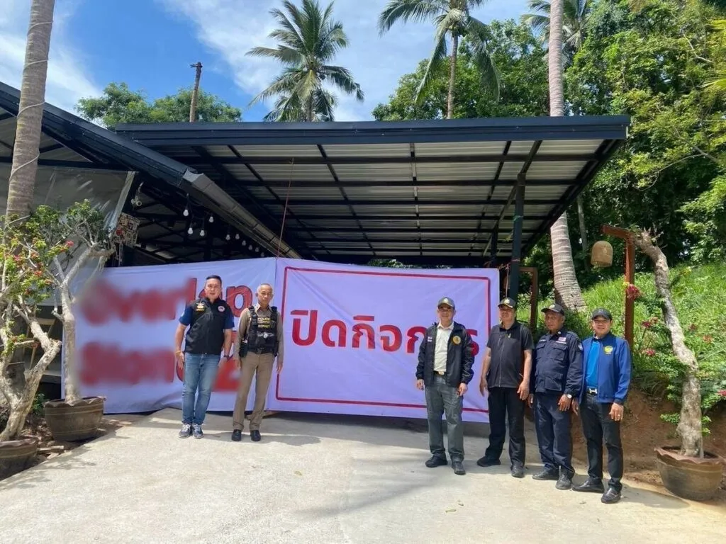Koh Samui: In Lamai, Minister Suchart orders seizure of illegal tourist site