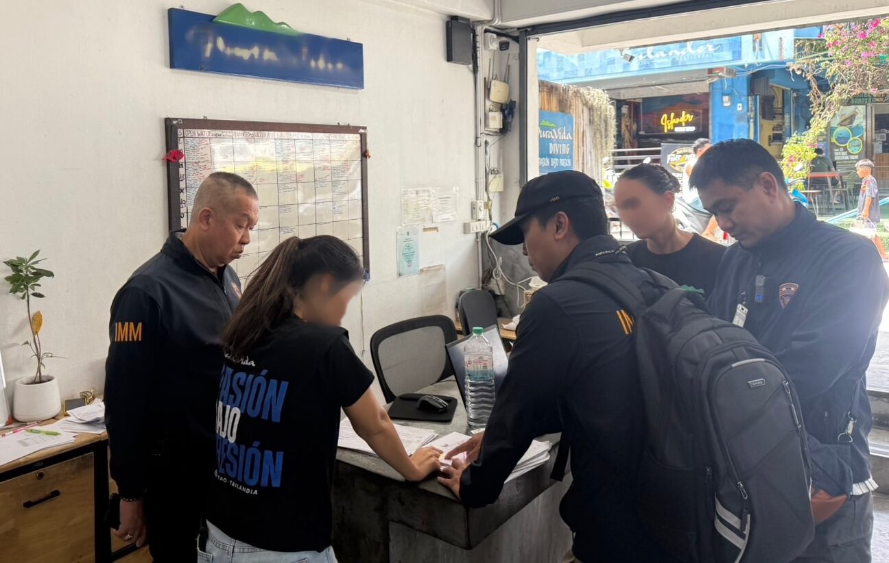 Raid on diving centres in Koh Tao