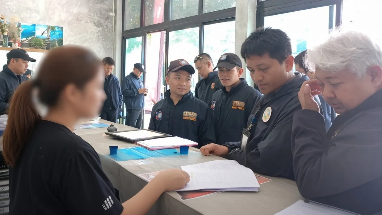 Thai authorities inspecting tourism businesses on Koh Tao