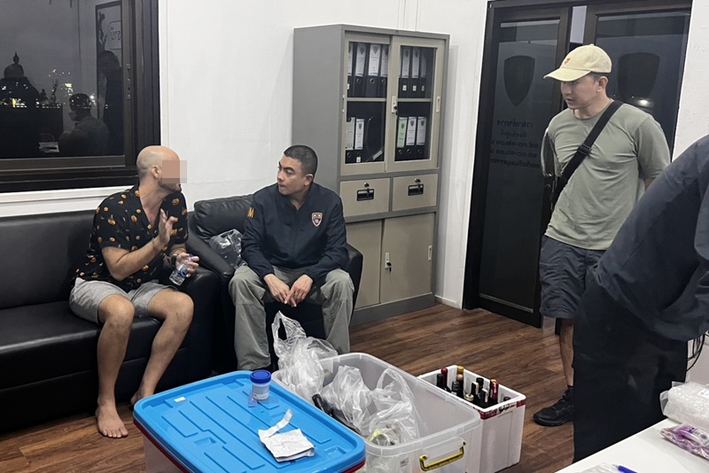 Koh Phangan: American drug lord arrested with €345,000 worth of narcotics after seven years supplying tourists